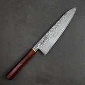 Gyuto 240mm SG2 Damascus Clad Gidgee & Brass