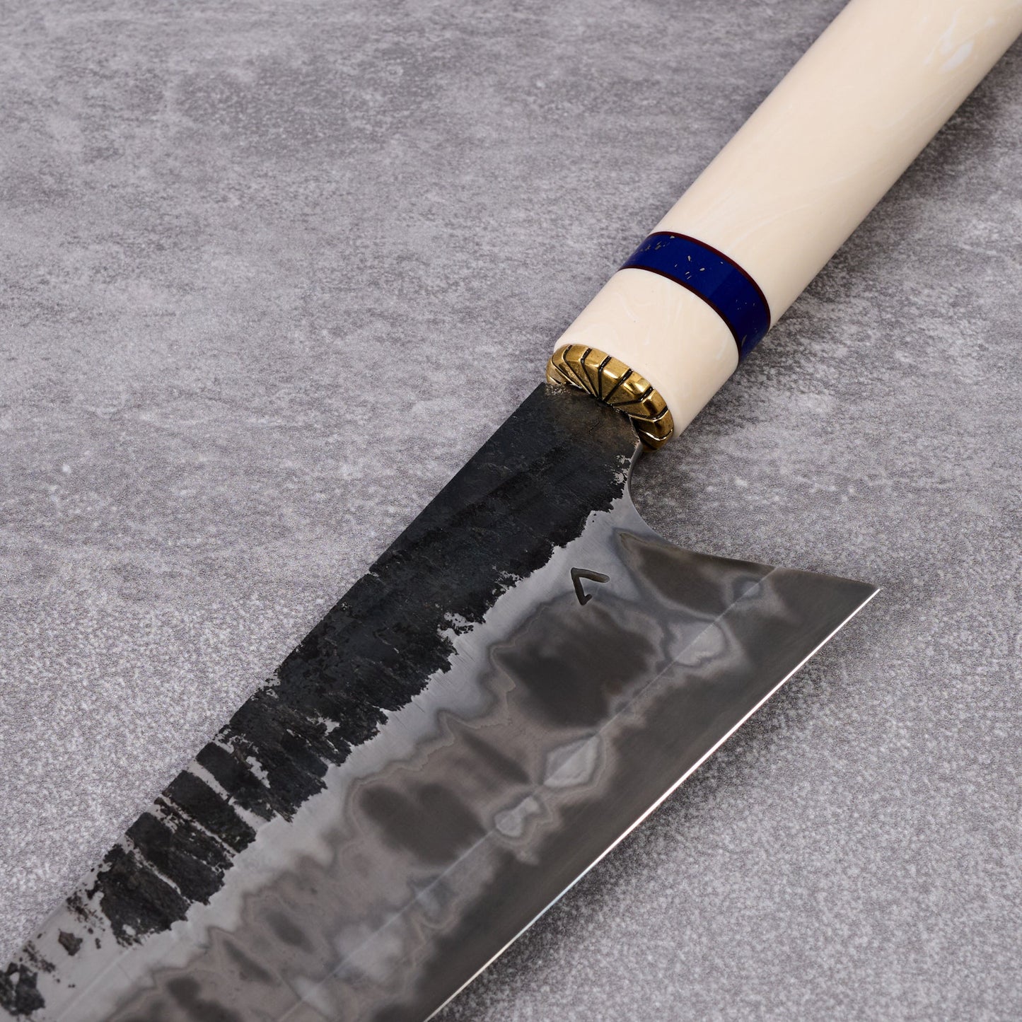 Gyuto 240mm S Grind 410 Stainless Clad 1.2519 SanMai – detail view