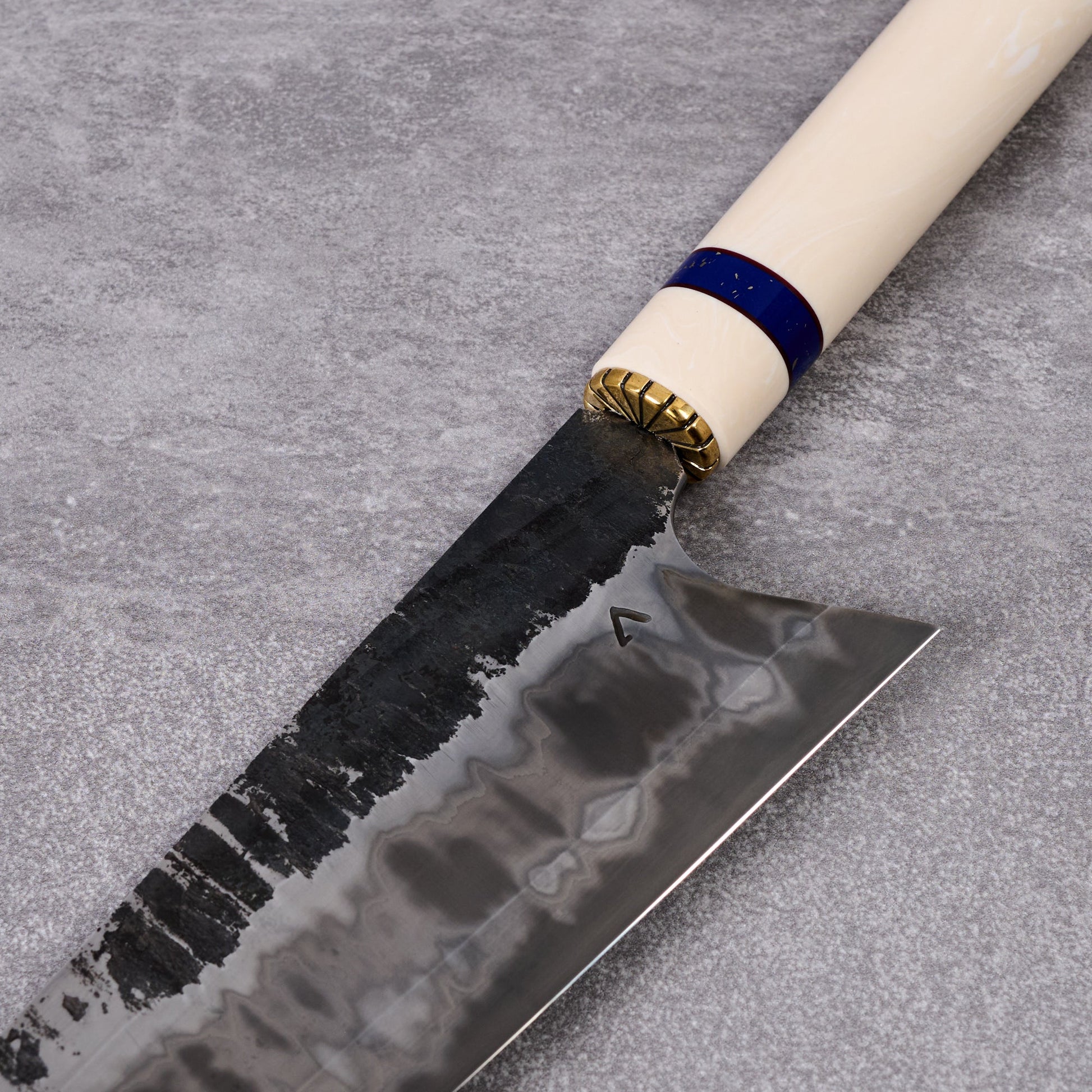 Gyuto 240mm S Grind 410 Stainless Clad 1.2519 SanMai – detail view