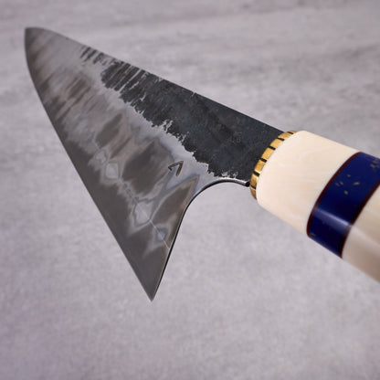 Gyuto 240mm S Grind 410 Stainless Clad 1.2519 SanMai – handle detail