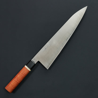 Gyuto 235mm Stainless Glad Apex Ultra Red River Gum & Bone By Simon Krichbaum