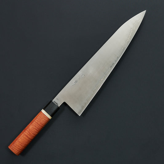 Gyuto 235mm Stainless Glad Apex Ultra Red River Gum & Bone By Simon Krichbaum