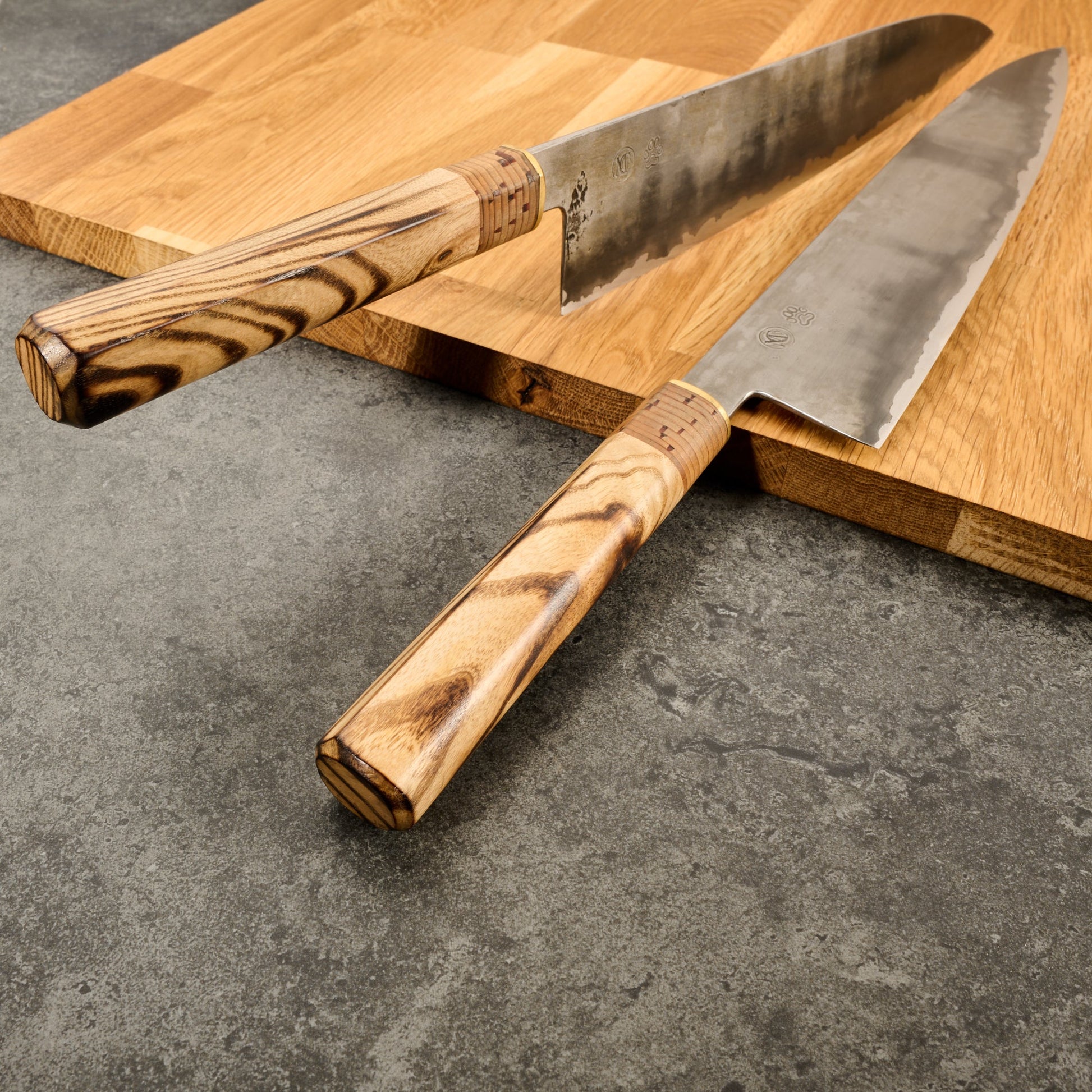 Gyuto 240mm Wrought Iron Clad Apex Ultra By Jonas Johnsson – handle detail