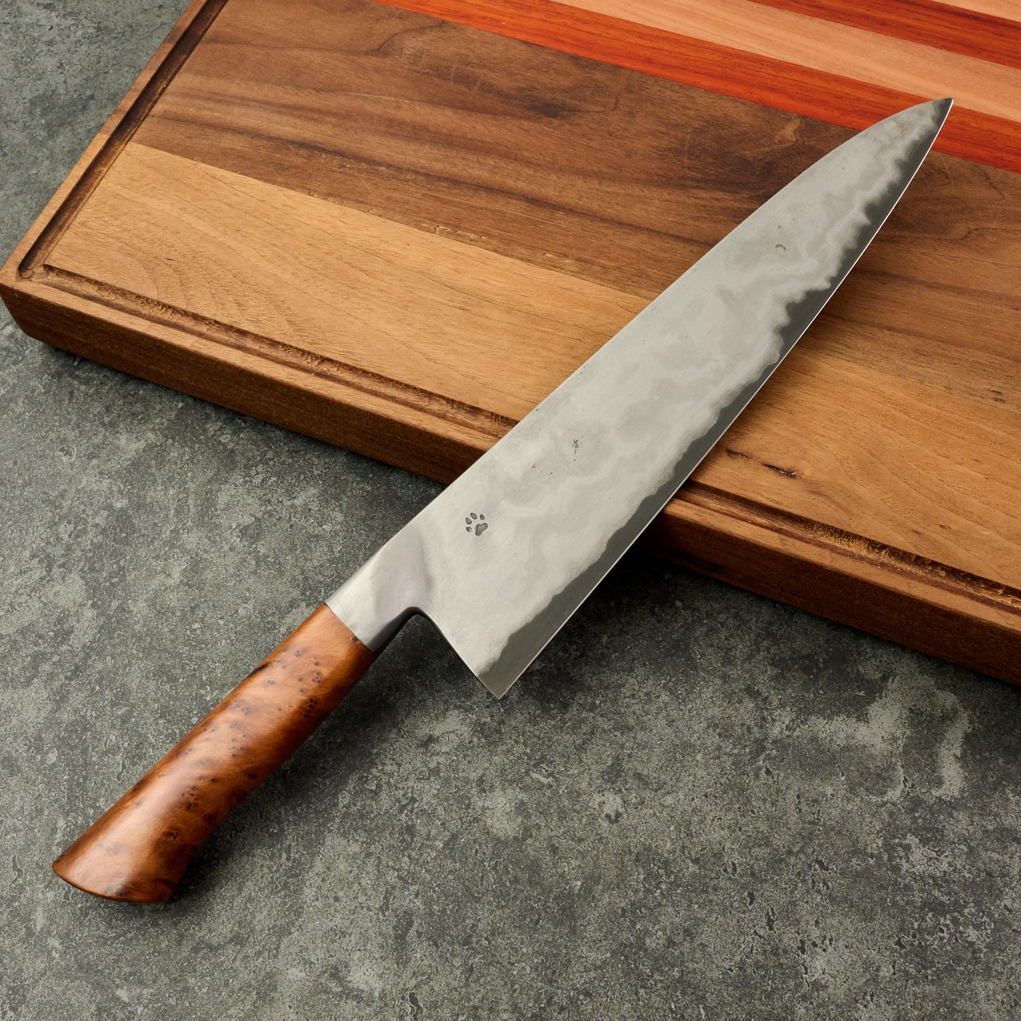 Gyuto 240mm Wrought Iron Clad 1.2519 Warikomi Integral