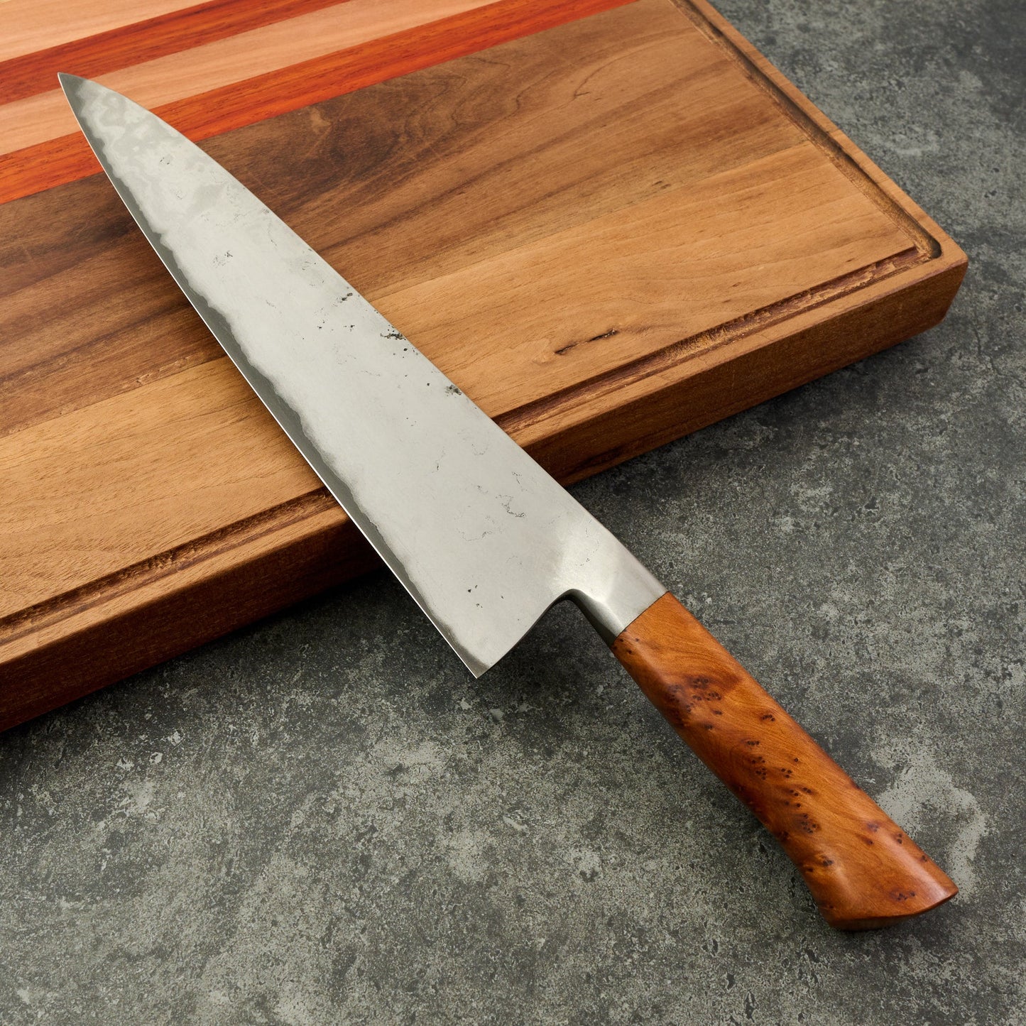 Gyuto 240mm Wrought Iron Clad 1.2519 Warikomi Integral – view 6