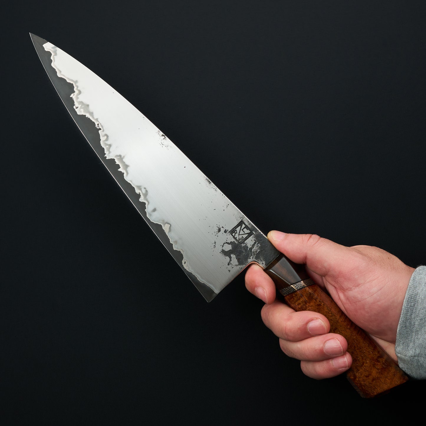 Gyuto 245mm Aogami Super Stainless GoMai Ebony & Bronze Signature Series