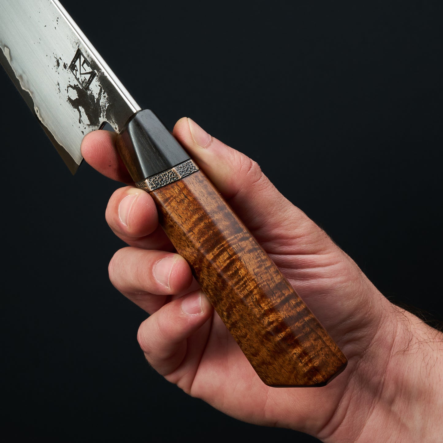 Gyuto 245mm Aogami Super Stainless GoMai Ebony & Bronze Signature Series