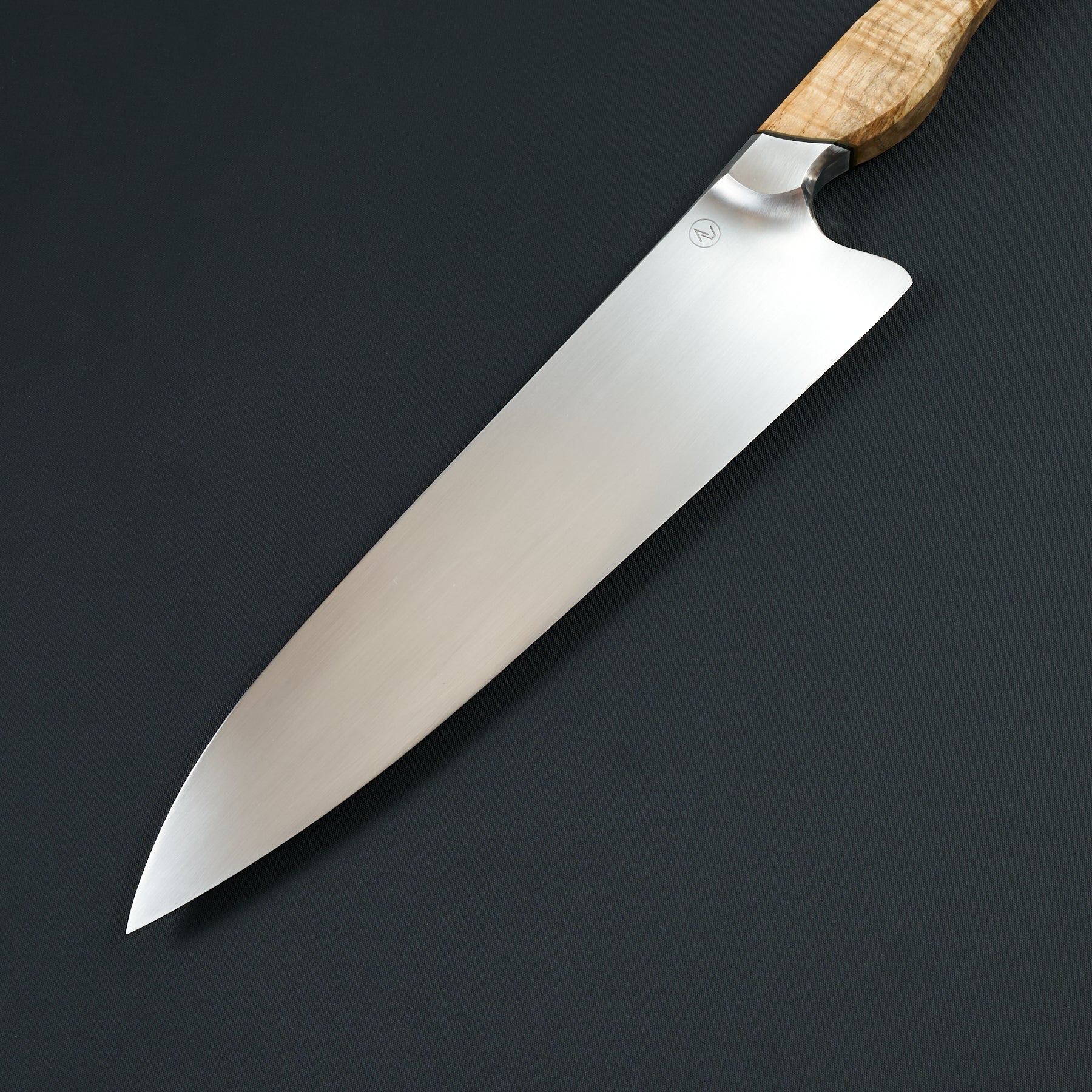 Gyuto 245mm Performance Line Apex Ultra, Ash Burl & G10 – side profile