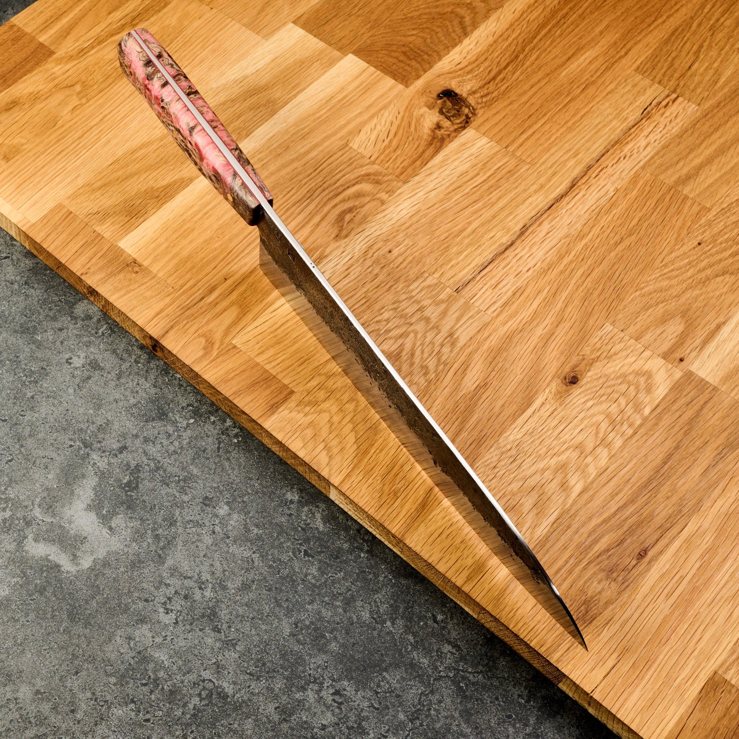 Gyuto 245mm Damascus SanMai – detail view