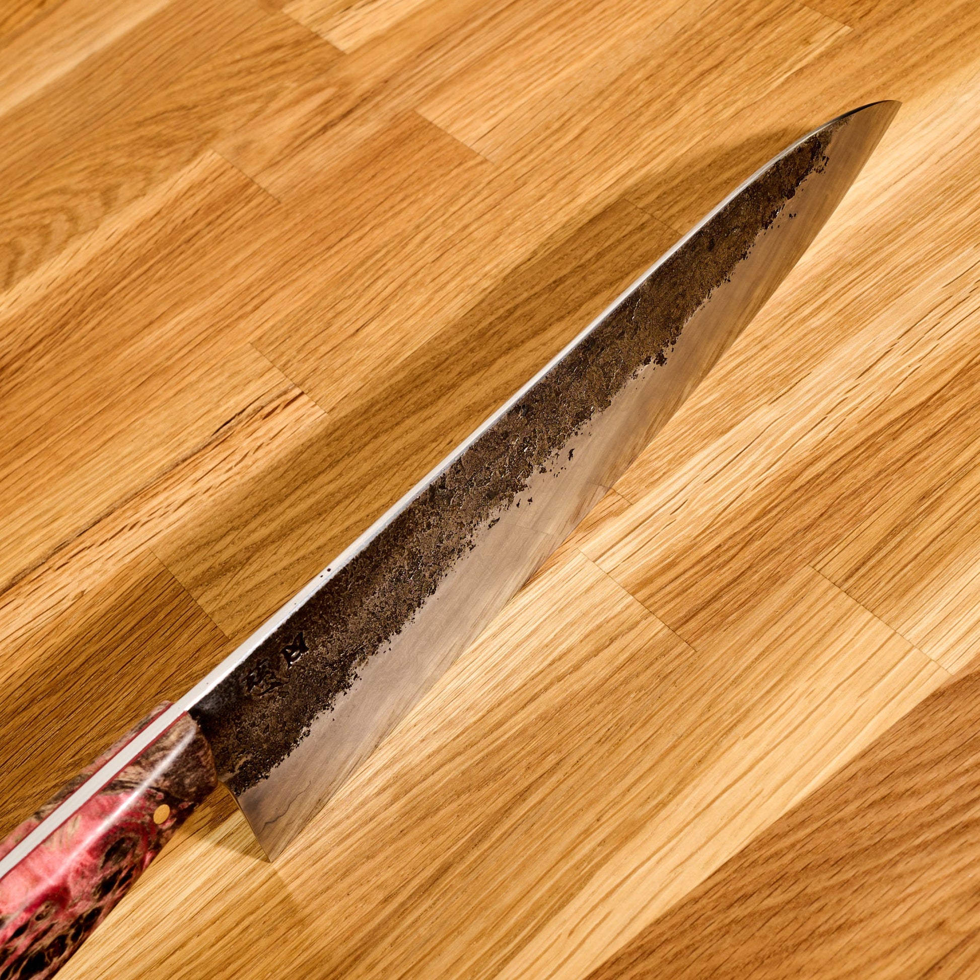 Gyuto 245mm Damascus SanMai – side profile