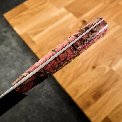 Gyuto 245mm Damascus SanMai – blade close-up