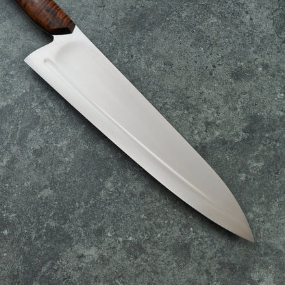 250mm Gyuto Asymmetrical B-Grind Koa – view 7