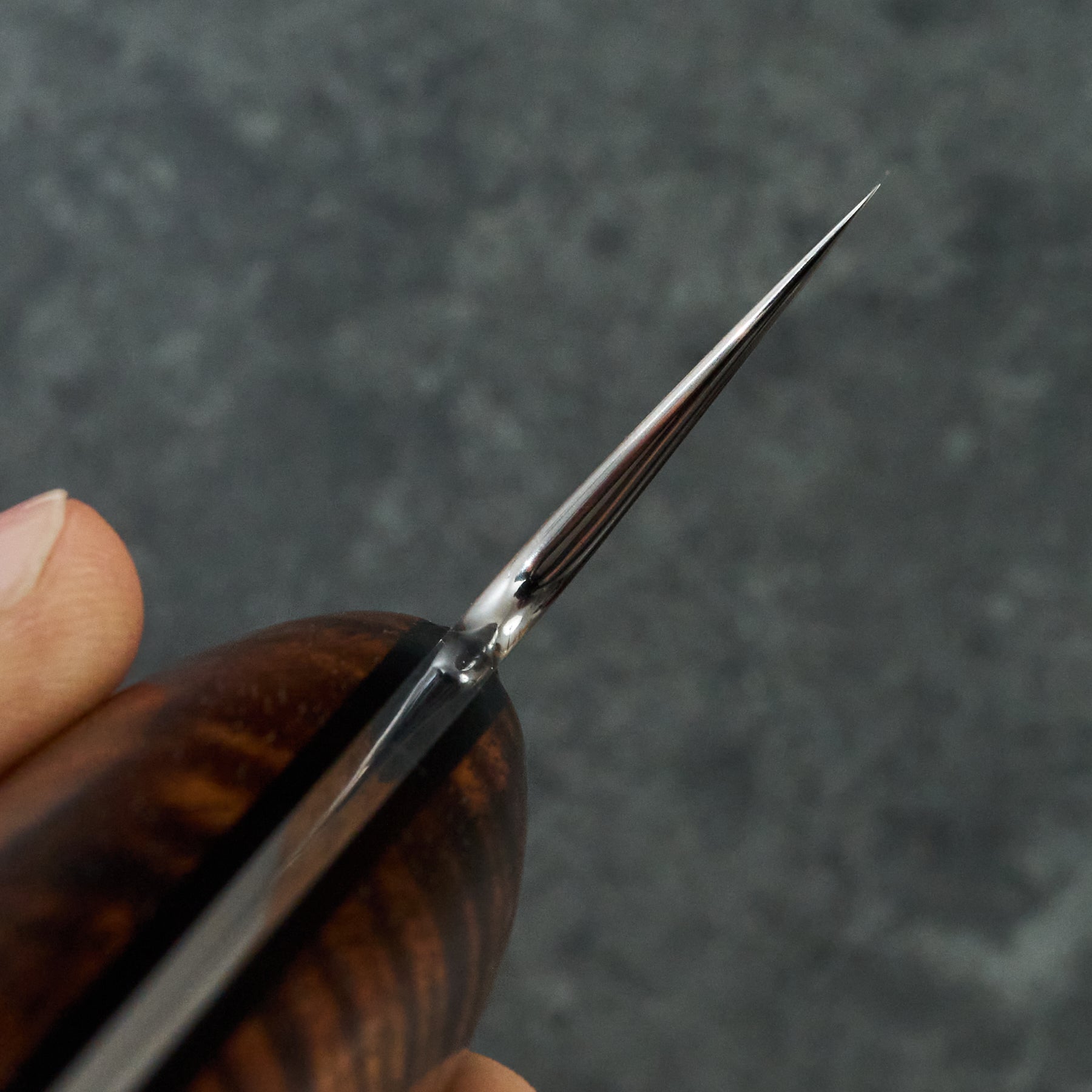 250mm Gyuto Asymmetrical B-Grind Koa – view 6