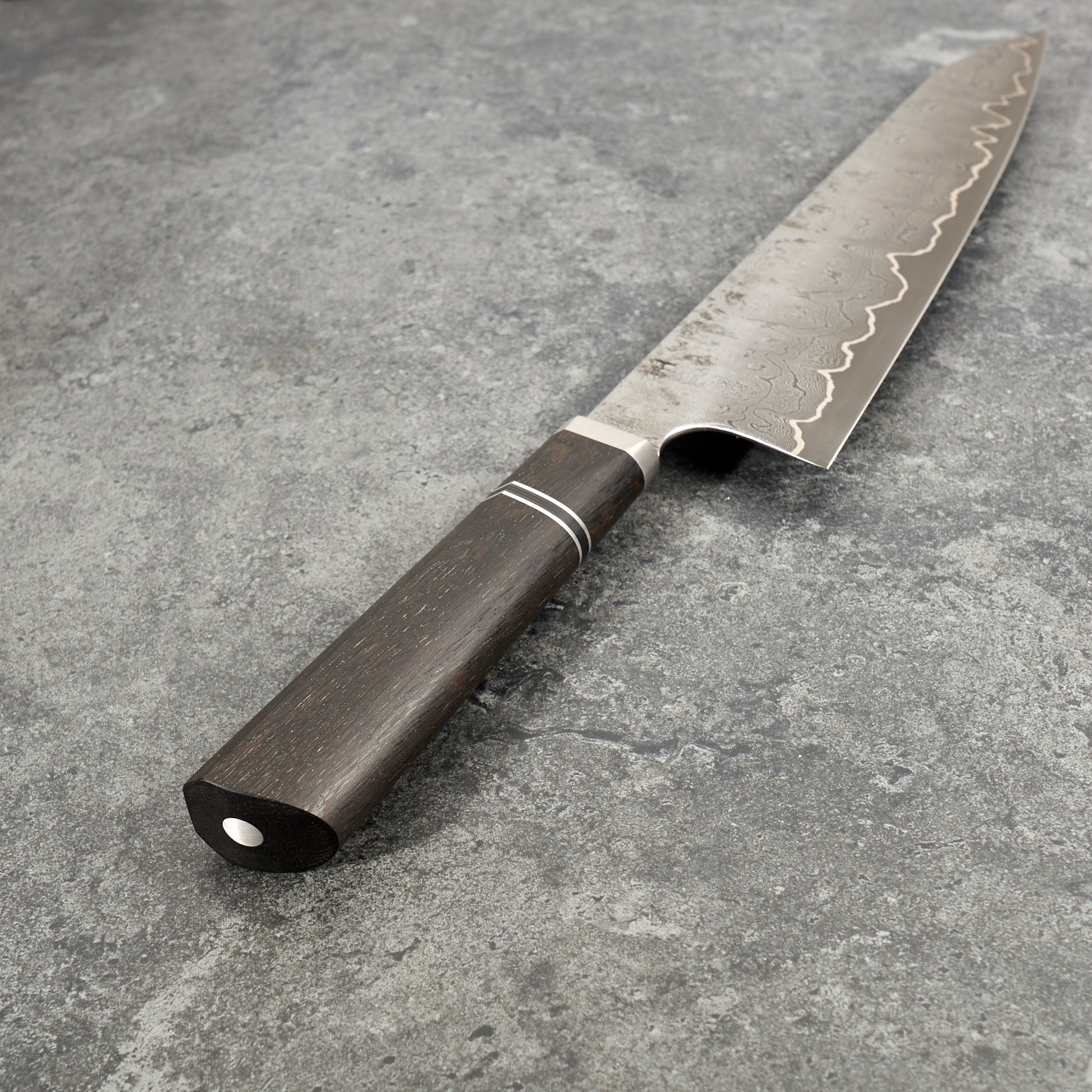 Gyuto 250mm Damascus Clad 1.2519 & Ancient Oak – view 6