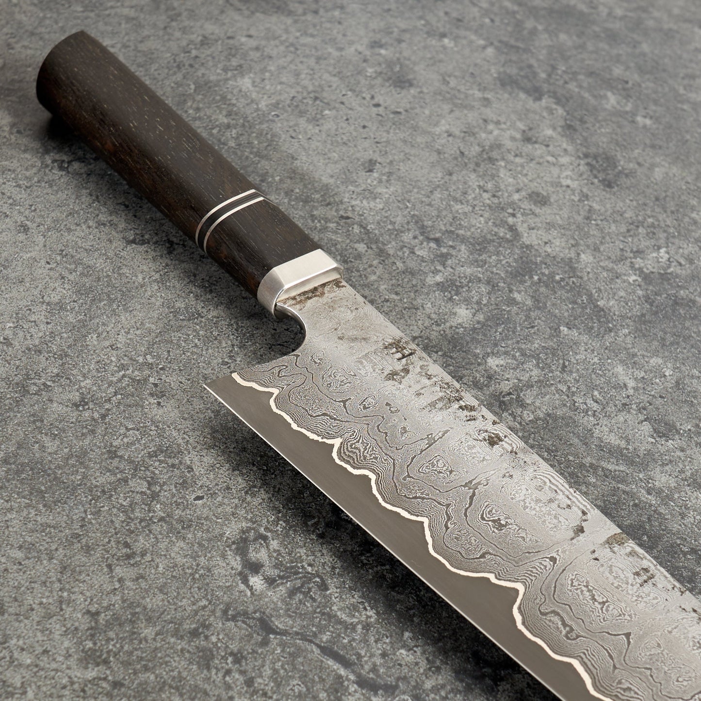 Gyuto 250mm Damascus Clad 1.2519 & Ancient Oak – view 7