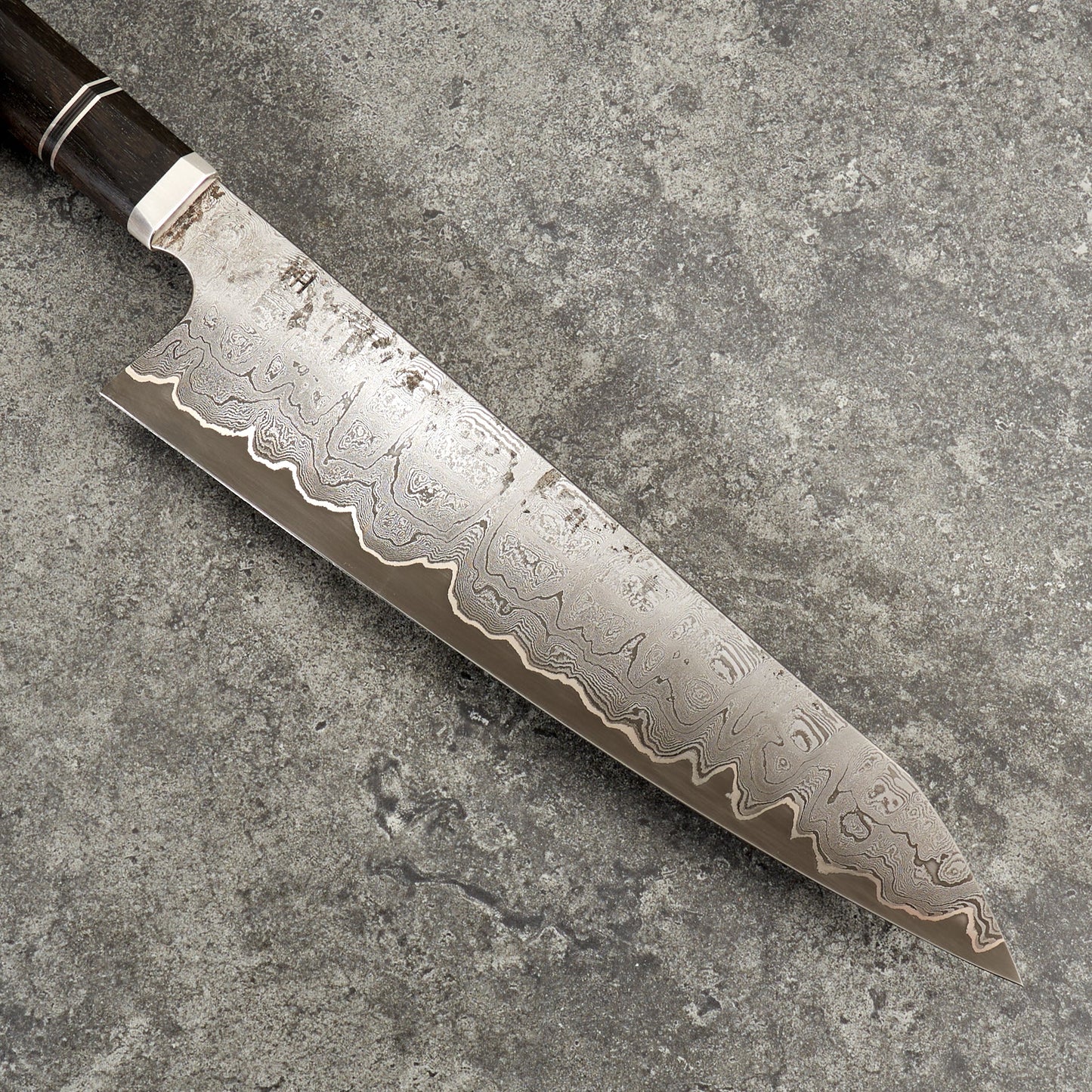 Gyuto 250mm Damascus Clad 1.2519 & Ancient Oak – view 8