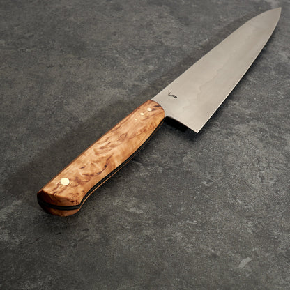 Gyuto 250mm 26C3 Honyaki Full Tang Limited Release by Fredrik Spåre – side profile