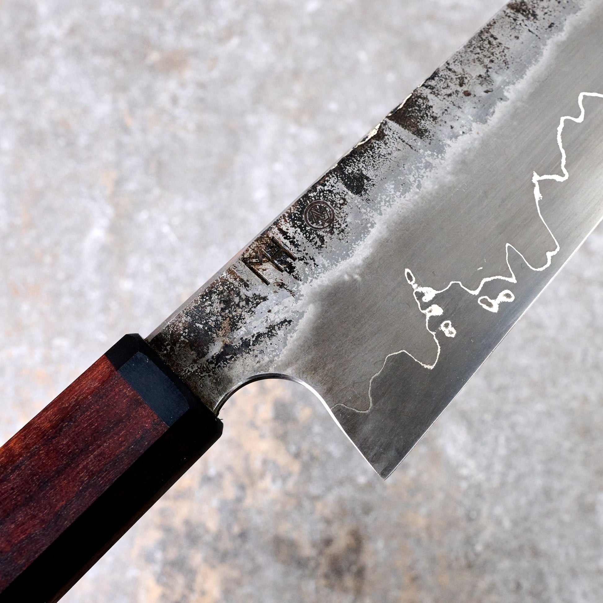 Gyuto 250mm Gomai Apex Ultra &  Gidgee – detail view