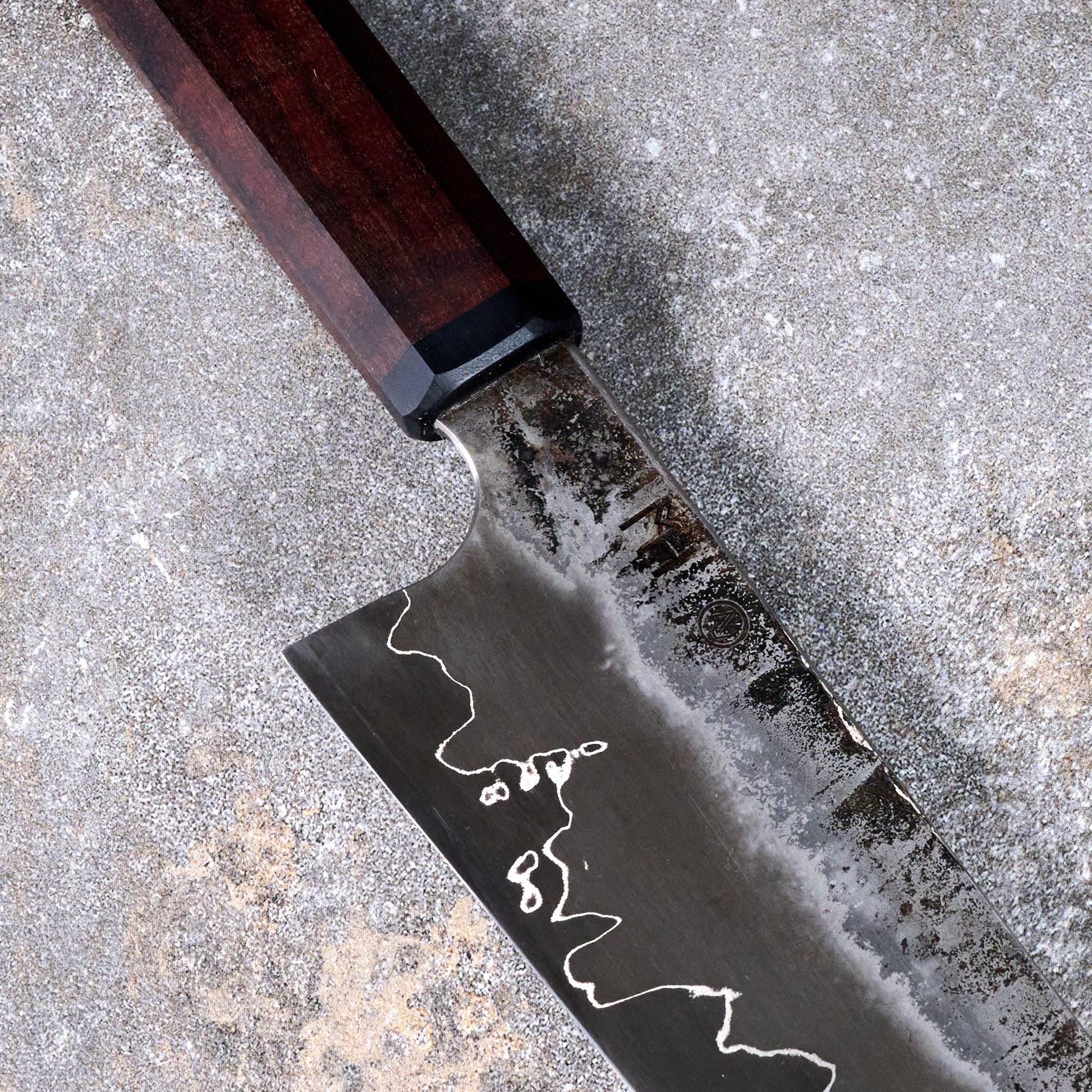 Gyuto 250mm Gomai Apex Ultra &  Gidgee – side profile