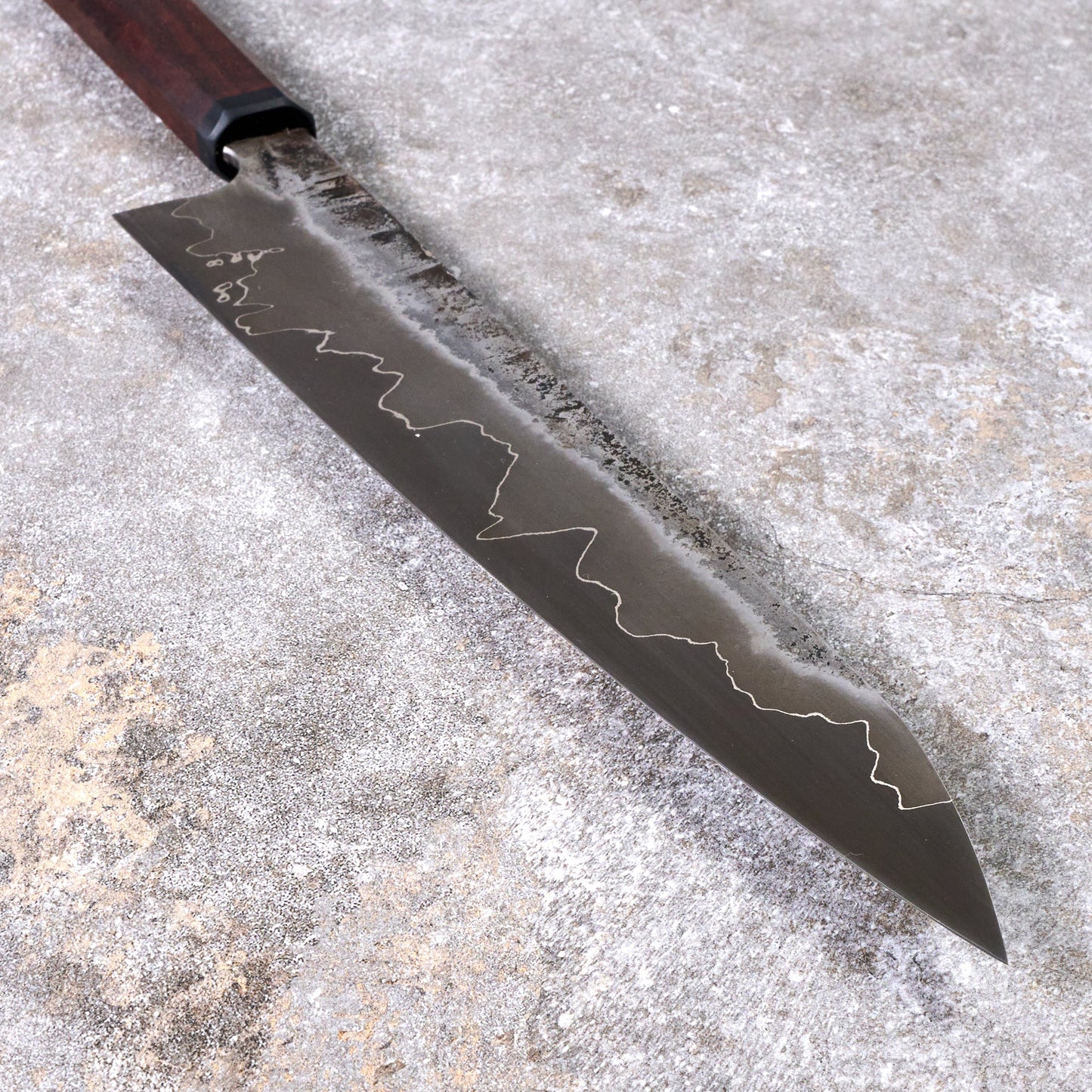Gyuto 250mm Gomai Apex Ultra &  Gidgee – blade close-up