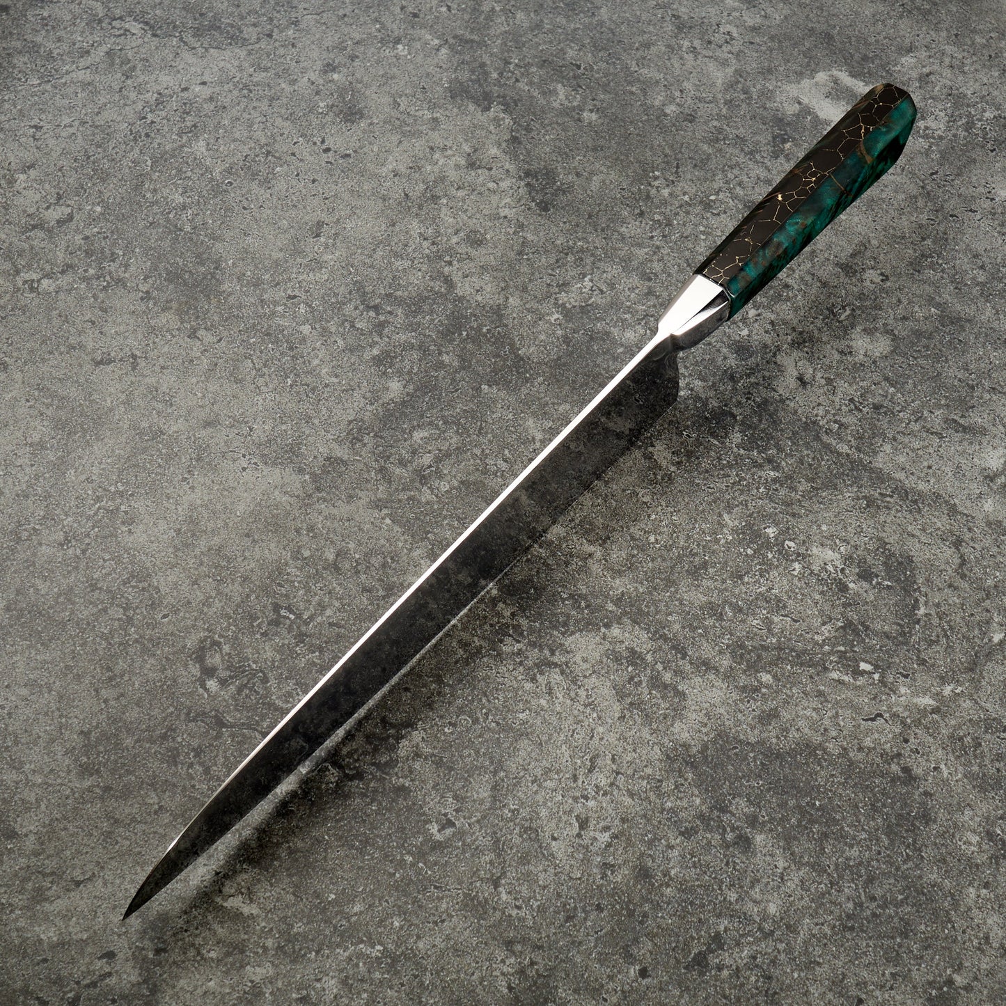 Gyuto 245mm Honyaki C105-W1 Integral – blade close-up