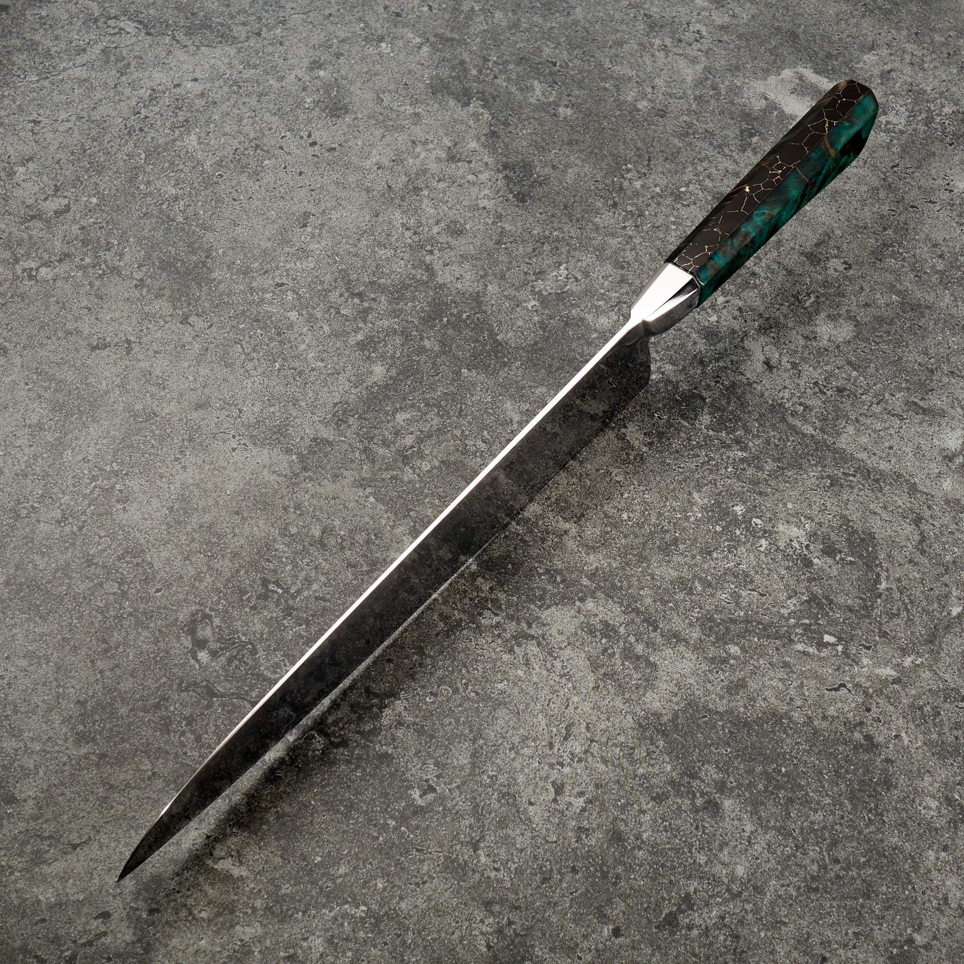 Gyuto 245mm Honyaki C105-W1 Integral – blade close-up