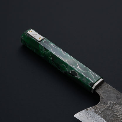 Gyuto 250mm KAZE Twist Damascus Clad SanMai, Apex Ultra Core