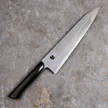 Gyuto 250mm SanMai Wrought Iron & Nickel Damascus Clad 1.2519 Full Polish