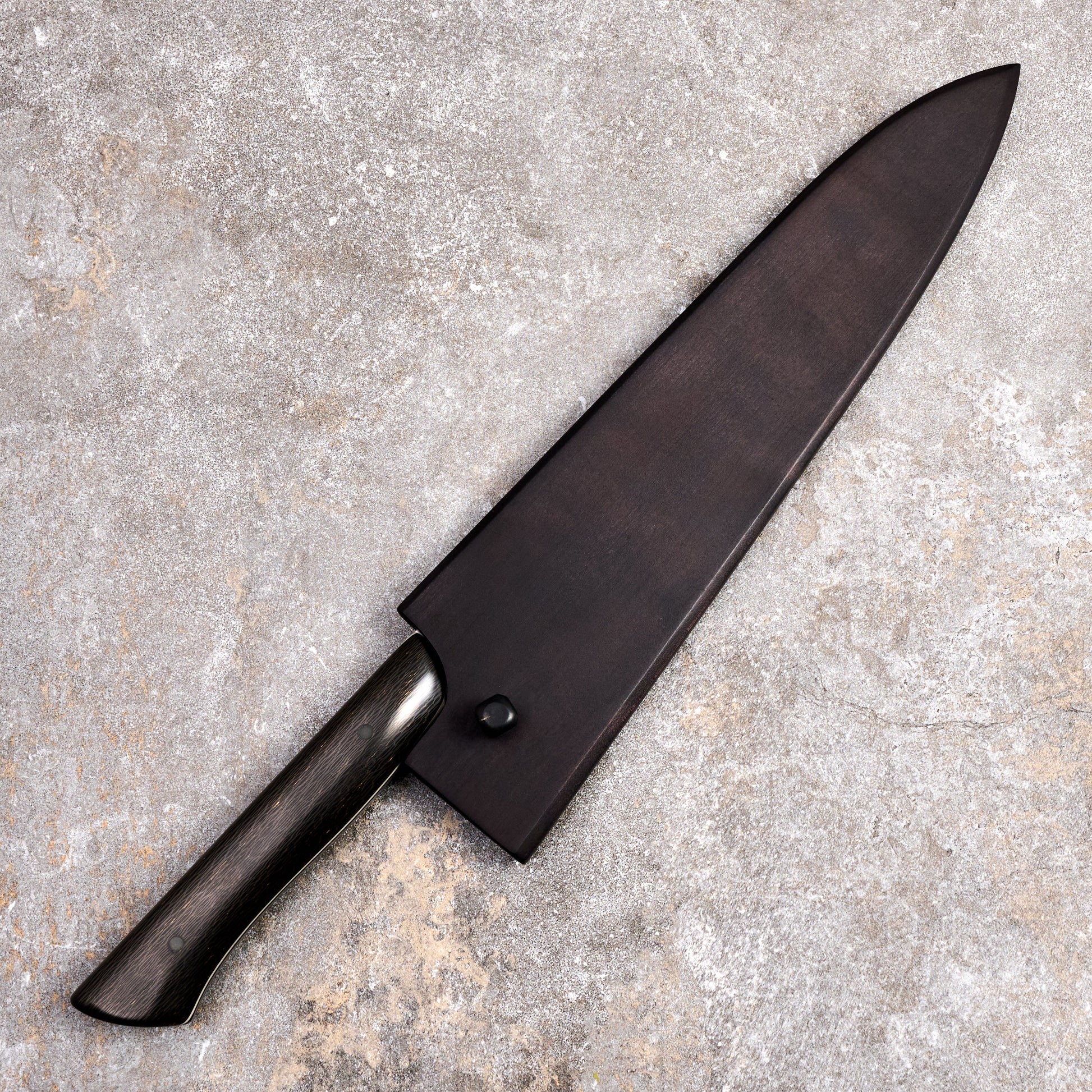 Gyuto 250mm SanMai Wrought Iron & Nickel Damascus Clad 1.2519 Full Polish – view 7