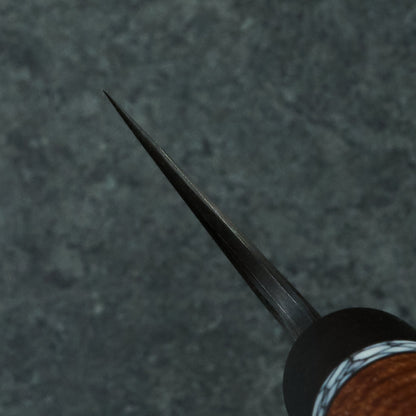 Gyuto 245mm SilverLine Tasmanian Blackwood, True Stone & Bog Oak – blade close-up