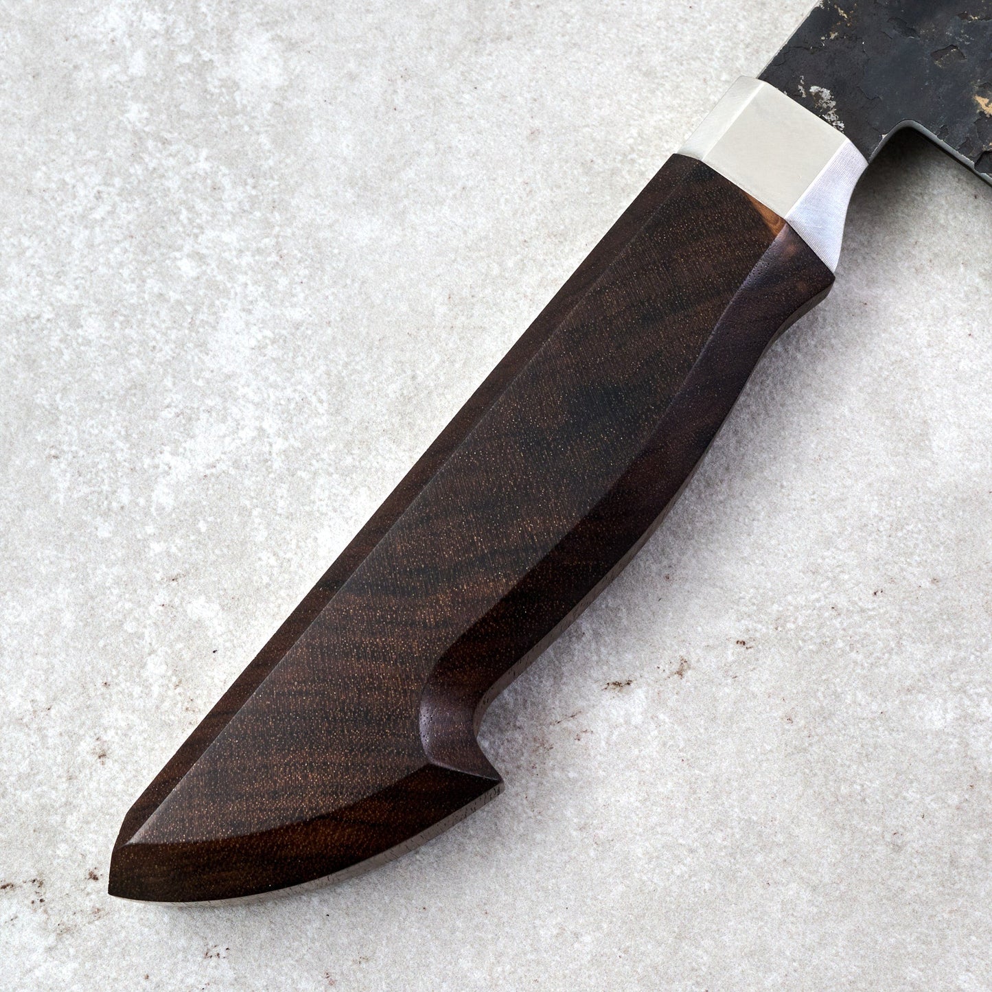 Gyuto 250mm Stainless Cladding & Super Blue Core – handle detail