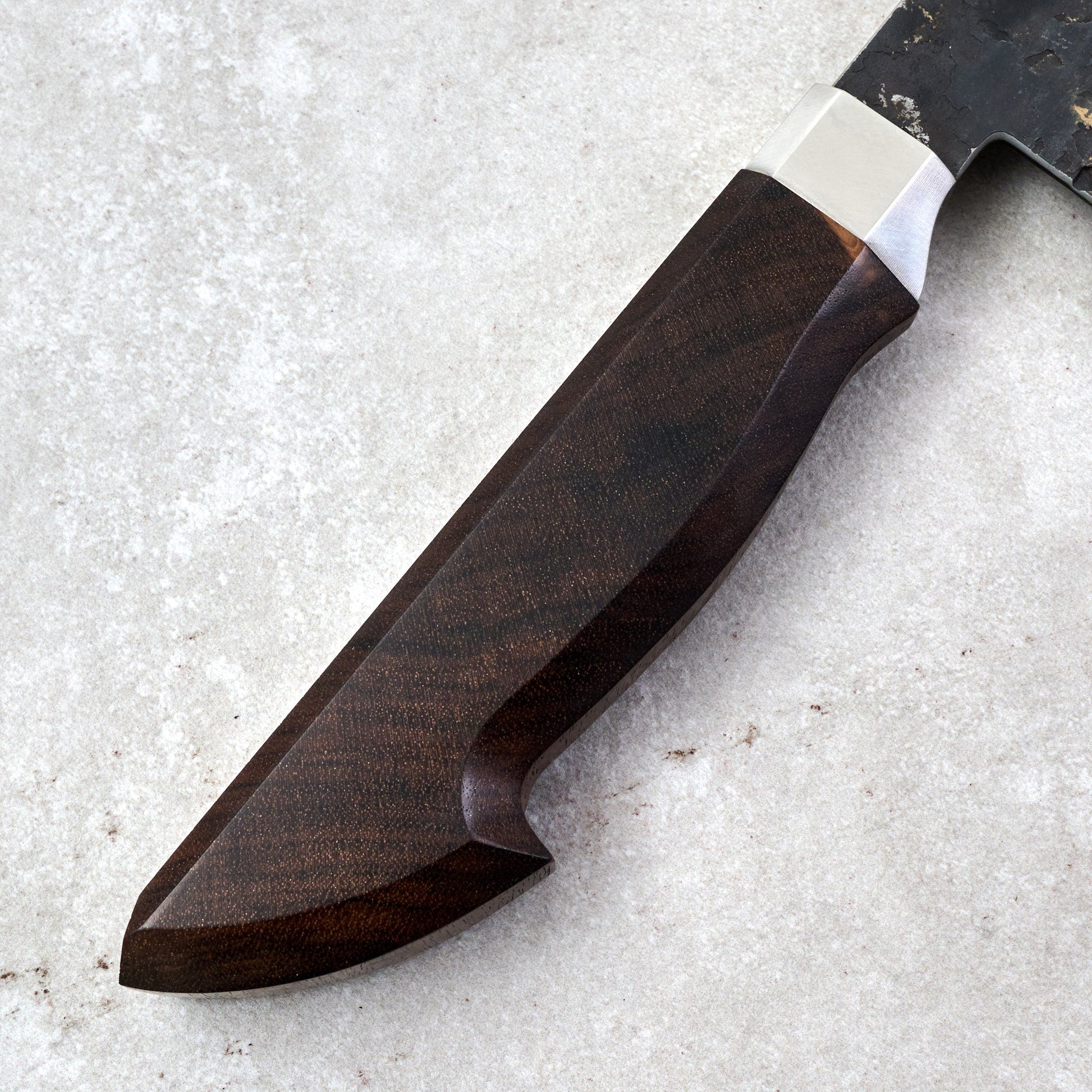Gyuto 250mm Stainless Cladding & Super Blue Core – handle detail