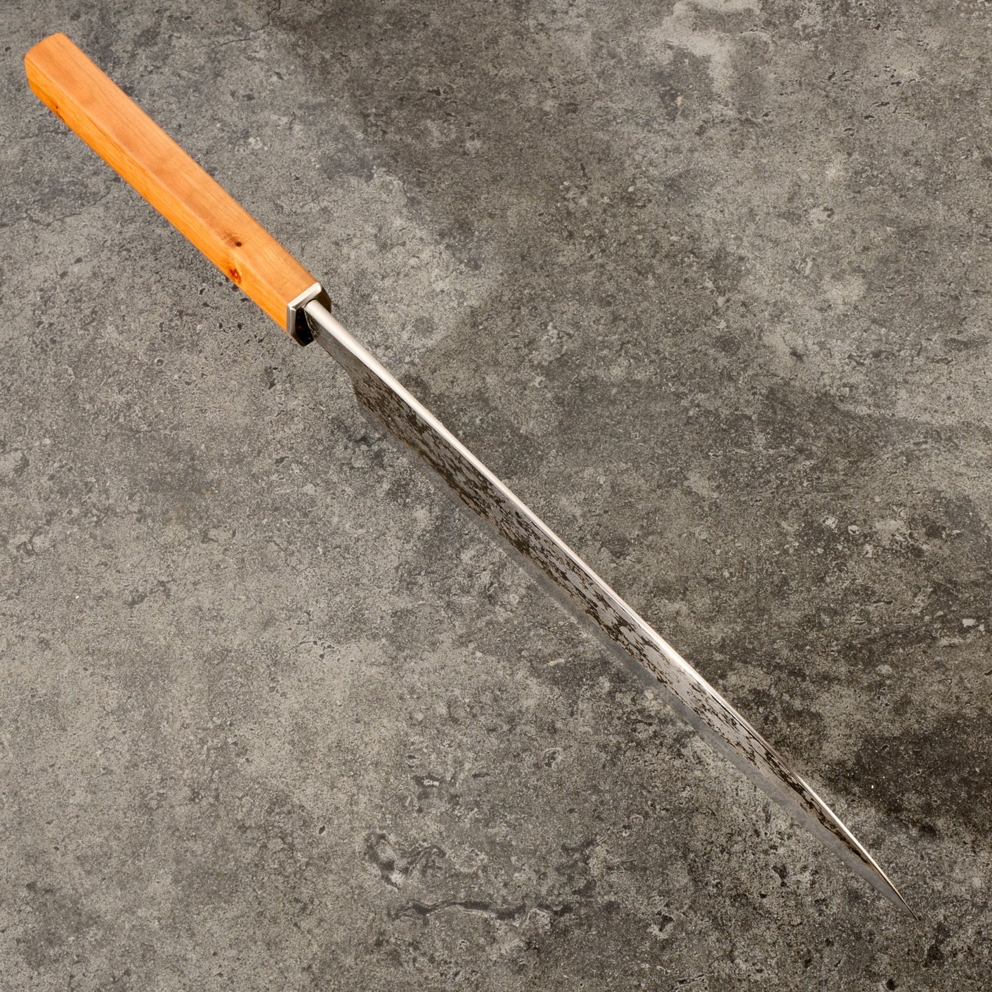 Gyuto 250mm Wrought Iron Clad 135Cr3 Kasumi – handle detail