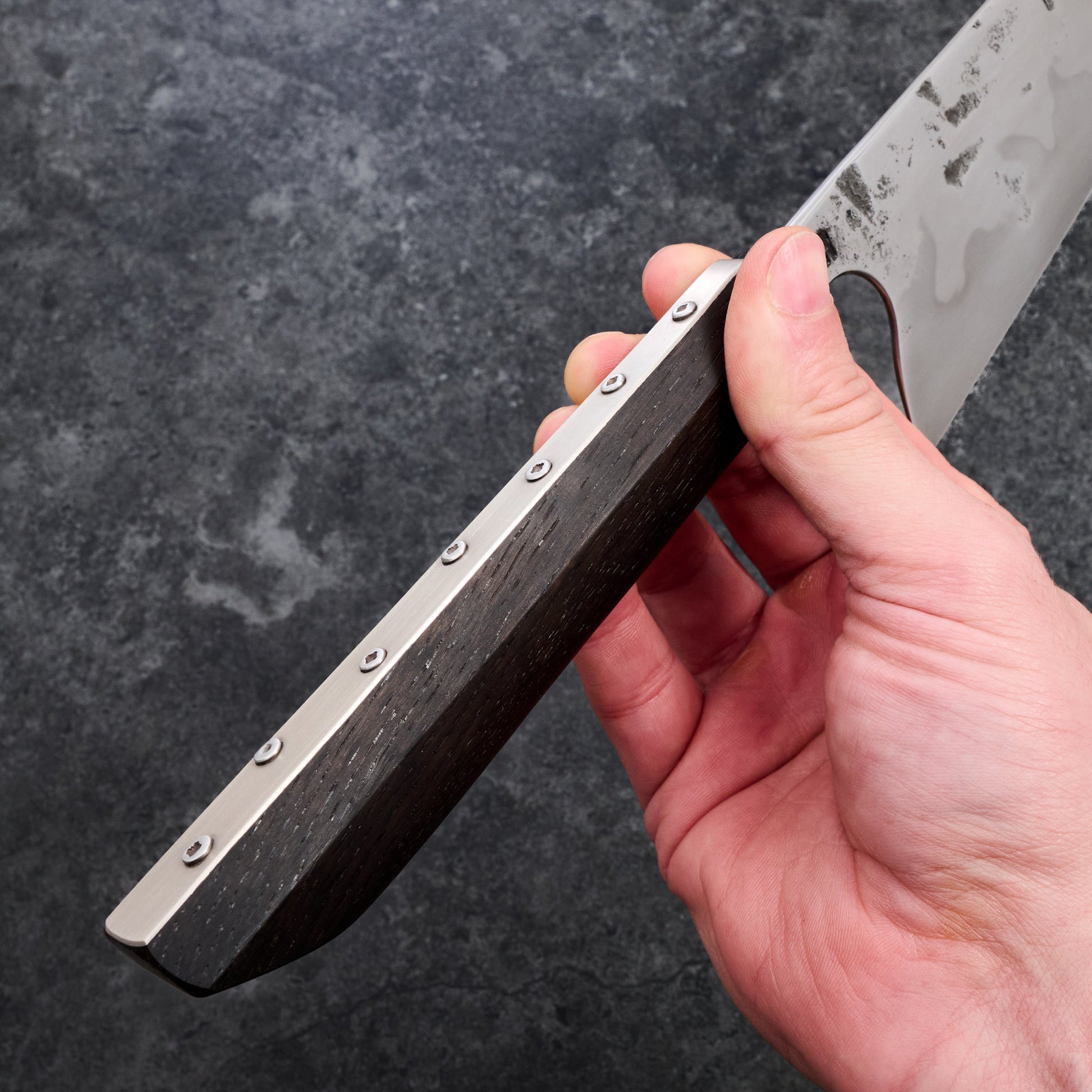 Gyuto 250mm 'Hviske' Honyaki Spicy White – view 6
