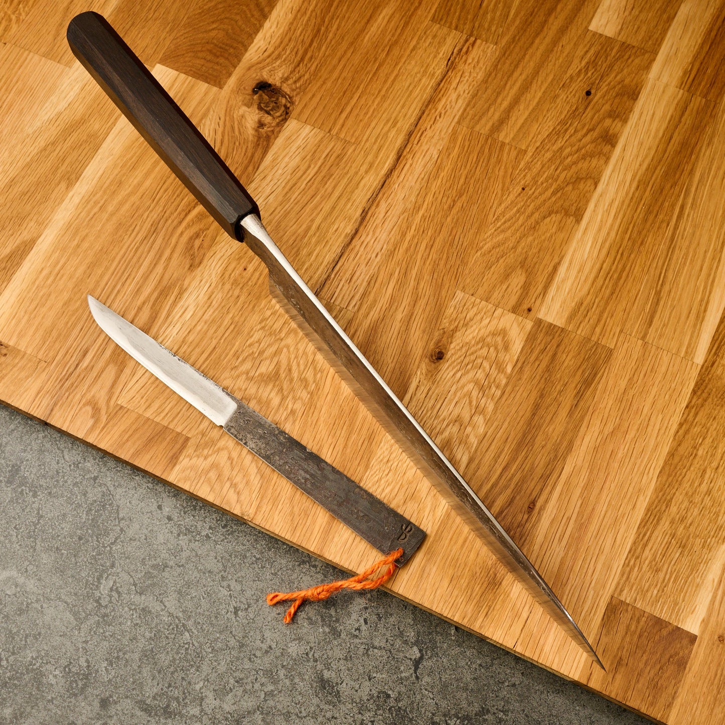 Gyuto 250mm Wrought Iron Clad Apex Ultra - Kogatana Saya – side profile