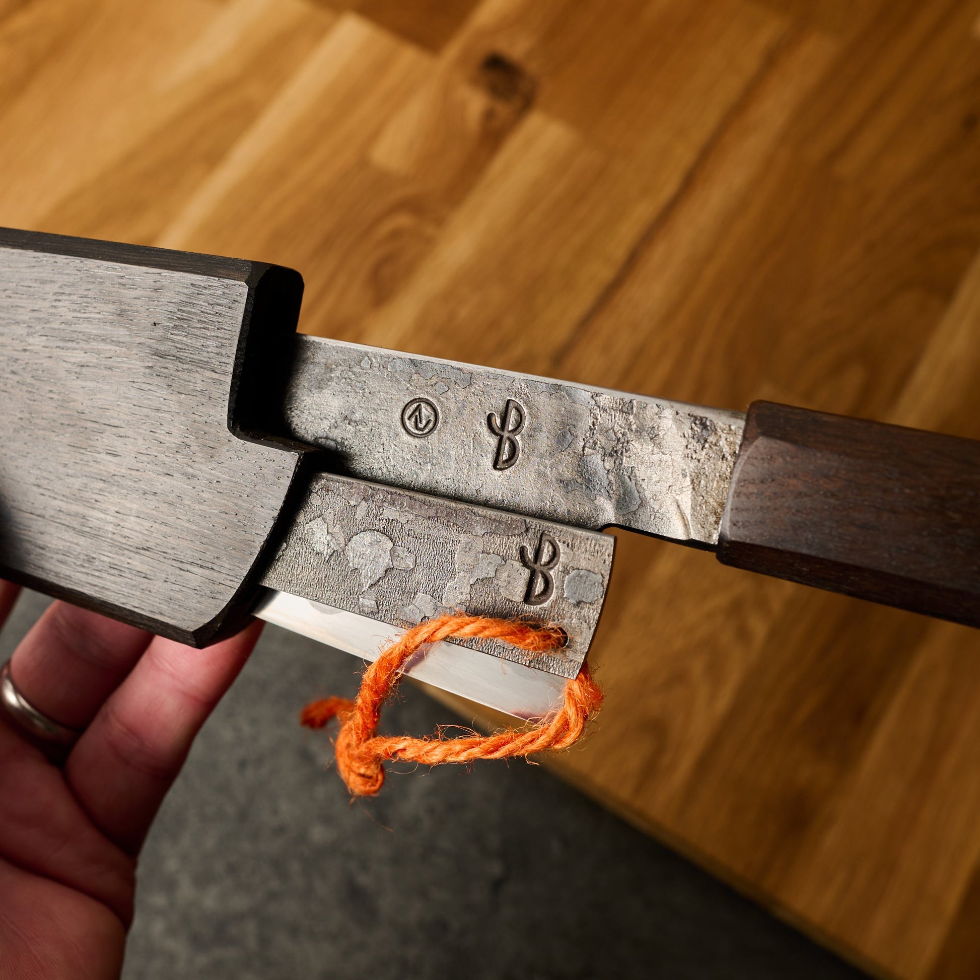 Gyuto 250mm Wrought Iron Clad Apex Ultra - Kogatana Saya – side profile