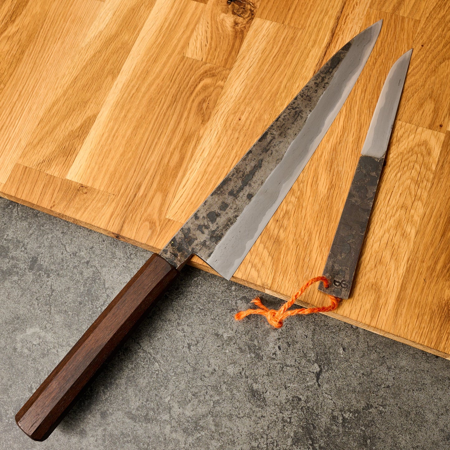 Gyuto 250mm Wrought Iron Clad Apex Ultra - Kogatana Saya – handle detail