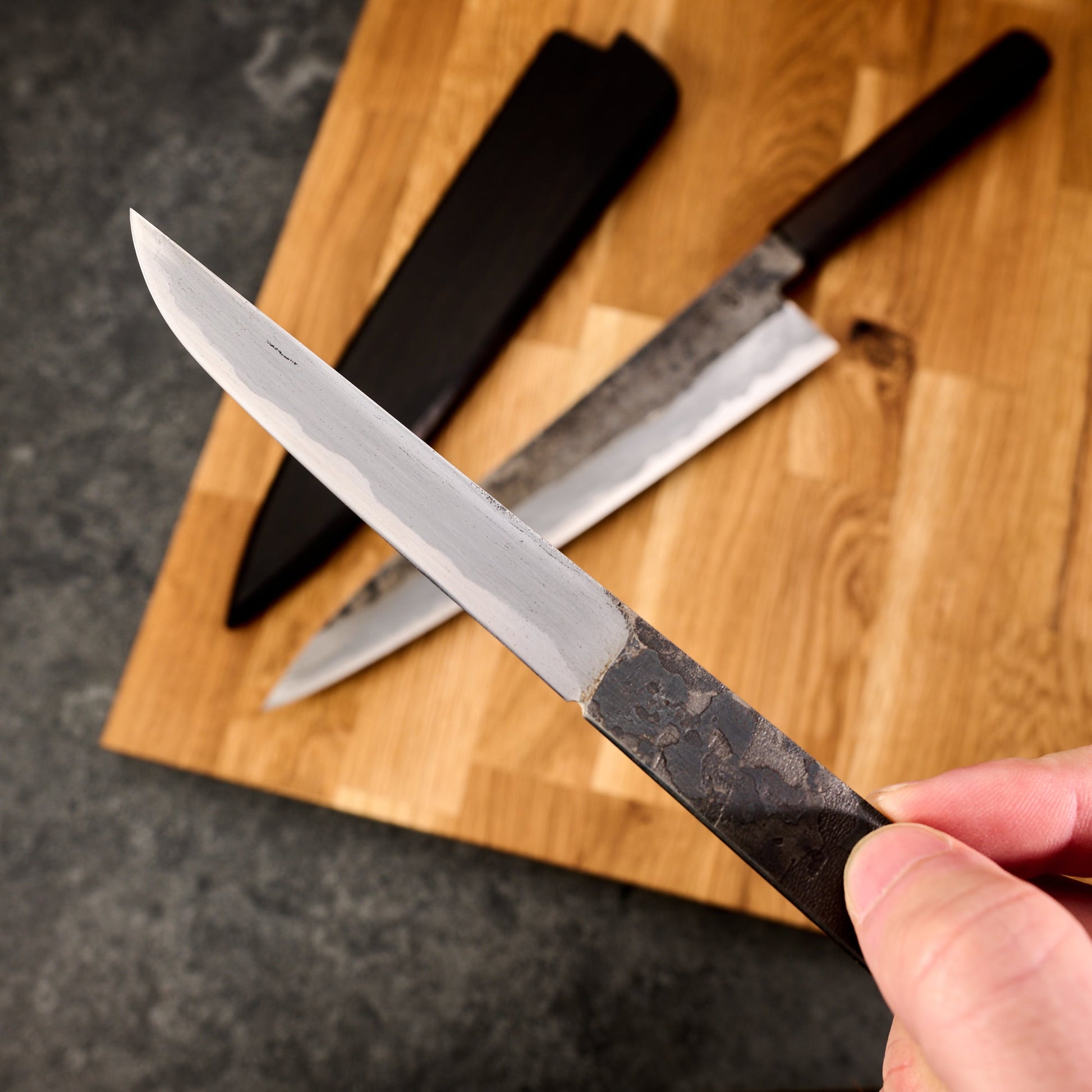 Gyuto 250mm Wrought Iron Clad Apex Ultra - Kogatana Saya – view 7