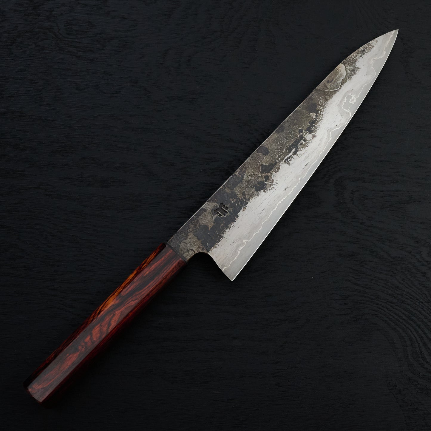 Gyuto 251mm GoMai Wrought Iron, Nickel, 52100