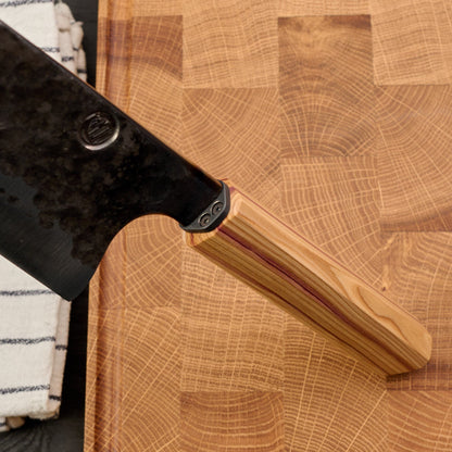 Gyuto 255mm Denty Kurouchi Lilac & Titanium – view 6