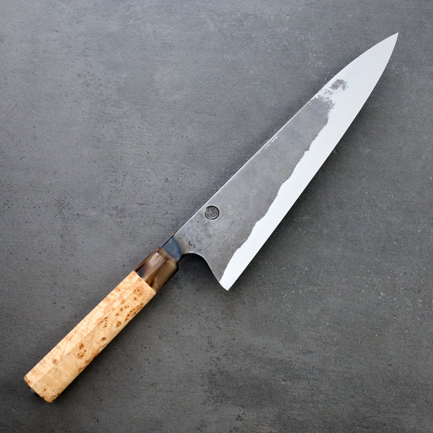 Gyuto 255mm Plain Forged KU Ash Masur Heirloom