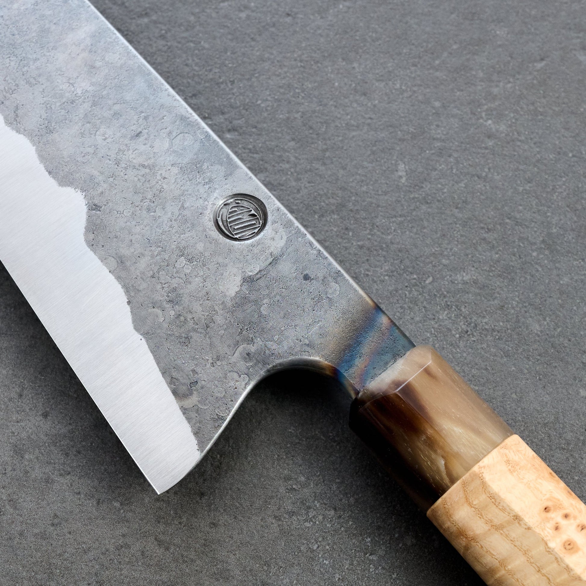 Gyuto 255mm Plain Forged KU Ash Masur Heirloom – view 6