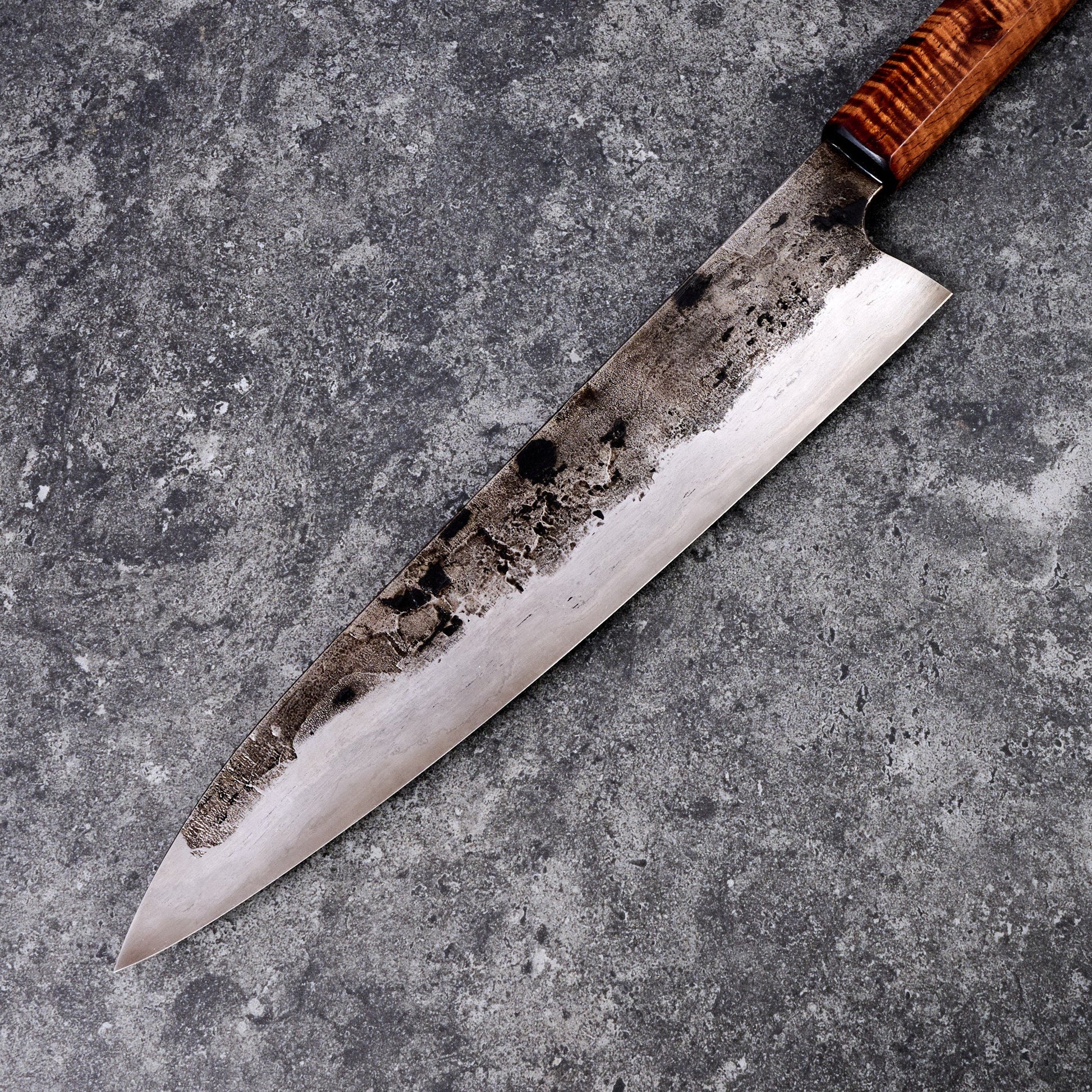 Gyuto 255mm SanMai Tasmanian Blackwood – blade close-up