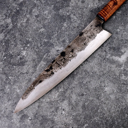 Gyuto 255mm SanMai Tasmanian Blackwood – blade close-up