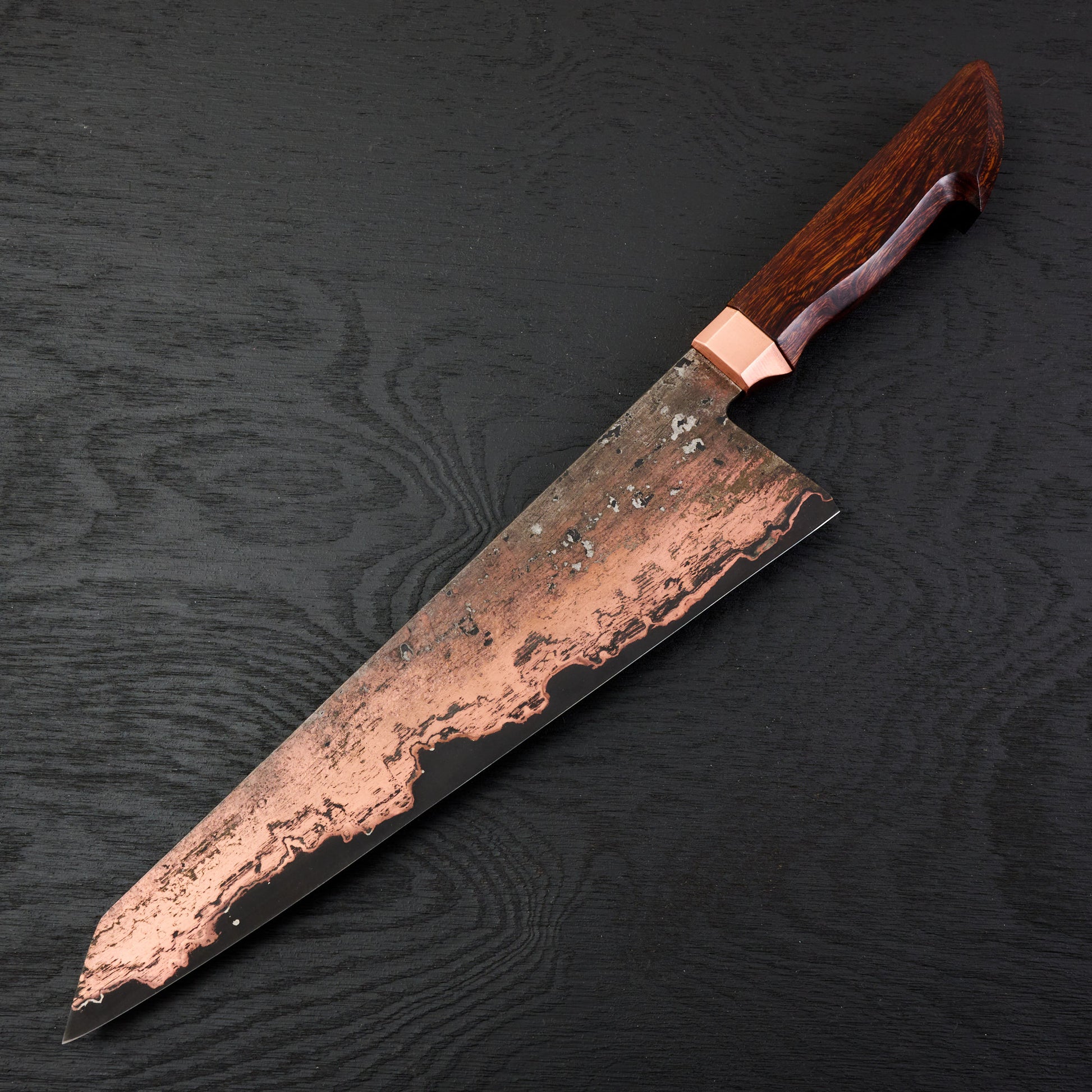 Gyuto 260mm Copper Etched Wrought SanMai SheffCut Core