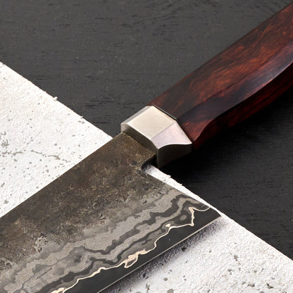 Gyuto 250mm Multi Layered Nickel Cladding SheffCut Core – side profile