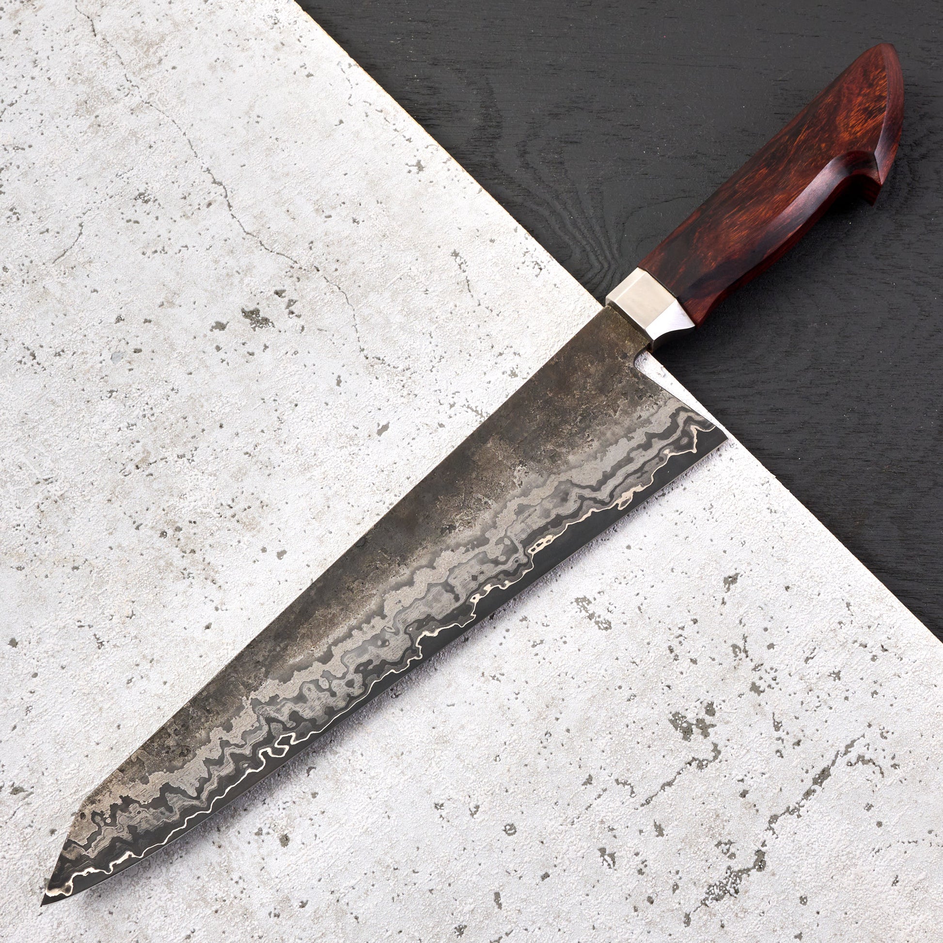 Gyuto 250mm Multi Layered Nickel Cladding SheffCut Core