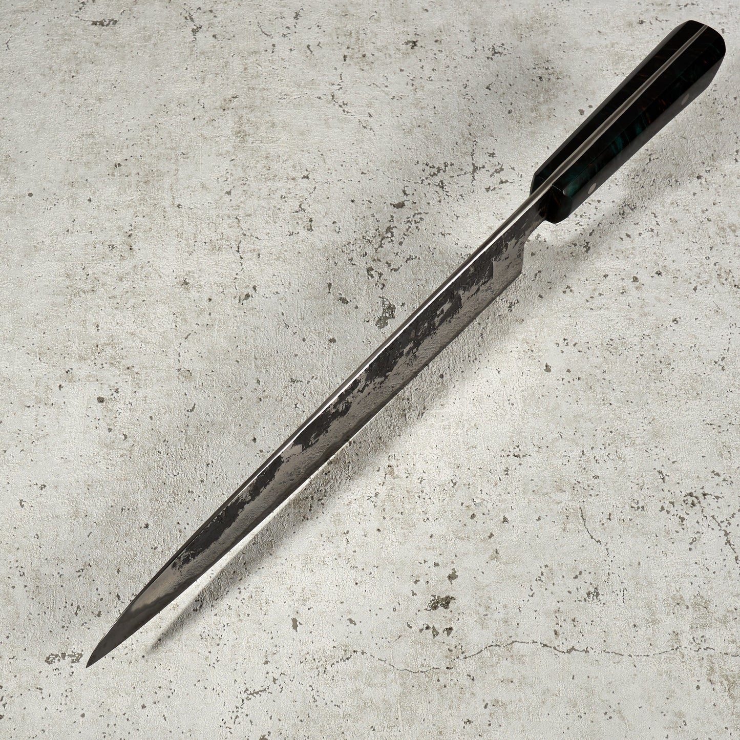 Gyuto 260mm Aogami Super Stainless Clad San Mai – handle detail