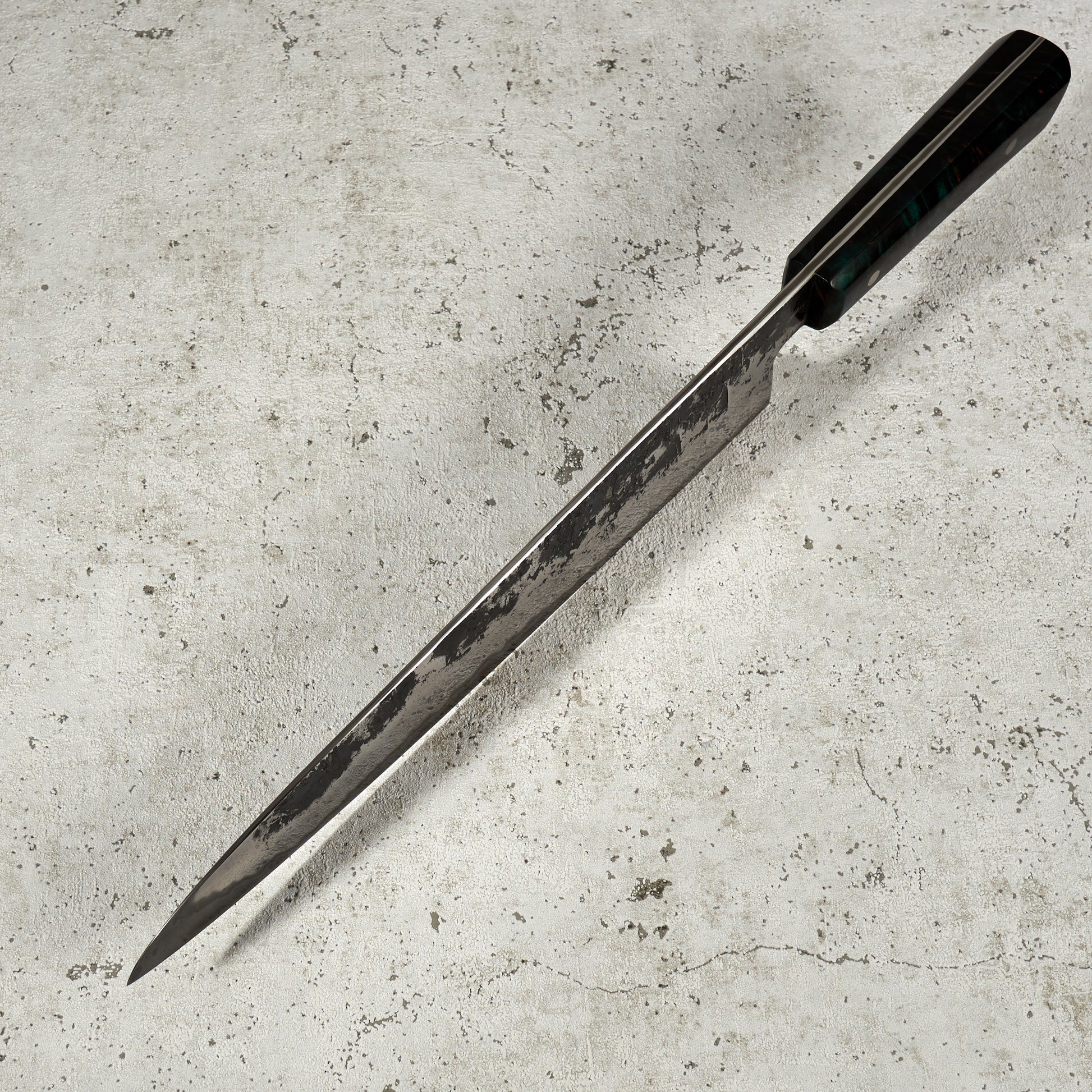 Gyuto 260mm Aogami Super Stainless Clad San Mai – handle detail