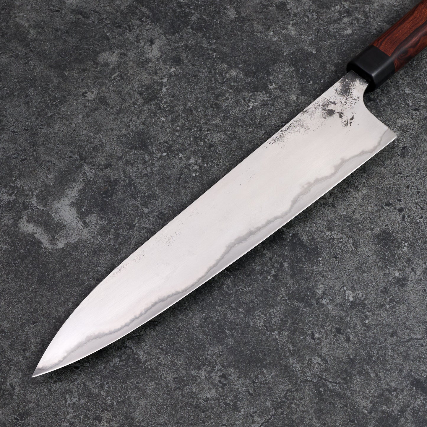 Gyuto 260mm SanMai Stainless Clad CruForge V – blade close-up